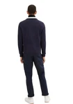 TOM TAILOR Sweatjacke CUTLINE Dunkelblau/Schwarz/Hellblau