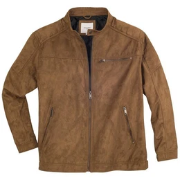 Bikerjacke bergren Herren Biker-Style Jacke Lederoptik cognacbraun Jack&Jones