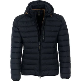Steppjacke Groe Gren Herren Steppjacke navy abnehmbare Kapuze