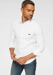 Levi's Jeanshemd BATTERY HM SHIRT SLIM rot/weiß