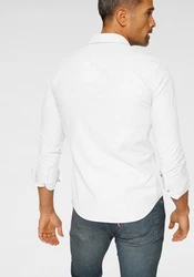 Levi's Jeanshemd BATTERY HM SHIRT SLIM rot/weiß