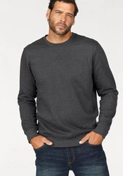 Man's World Sweatshirt Basic-Stil Rundhalsausschnitt unifarben