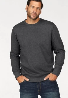 Man's World Sweatshirt Basic-Stil Rundhalsausschnitt unifarben Man's World Sweatshirt Basic-Stil Rundhalsausschnitt unifarben