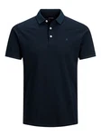 Jack & Jones Poloshirt Fit Polo Shirt JJEPAULOS Sommer Hemd Pique (1-tlg) (3615) Dunkelblau/Blau