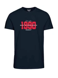Jack & Jones T-Shirt JORBOOSTER Dunkelblau/Blau