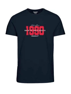 Jack & Jones T-Shirt JORBOOSTER Dunkelblau/Blau Jack & Jones T-Shirt JORBOOSTER Dunkelblau/Blau