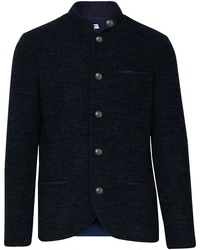 Stapf Strickjacke Walkjanker Maxl Hellblau/Dunkelblau
