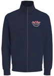 Jack & Jones Sweatjacke JJANDY SWEAT ZIP HIGH NECK Dunkelblau/Blau/Hellblau