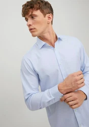 JPRBLAPARKER Shirt L/S Hellblau/Blau