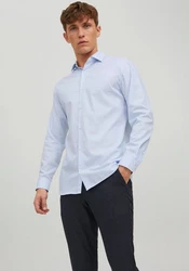 JPRBLAPARKER Shirt L/S Hellblau/Blau