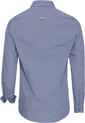 Pure Trachtenhemd Tracht Hemd Style MELCHOR Blau/Rot