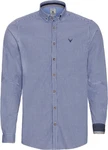 Pure Trachtenhemd Tracht Hemd Style MELCHOR Blau/Rot