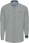 Pure Trachtenhemd Tracht Hemd Style MELCHOR Blau/Grün/Dunkelgrün/Türkis