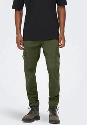 ONLY & SONS Cargohose ONSDean (1-tlg) Dunkelgrün/Khaki/Grün