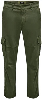 ONLY & SONS Cargohose ONSDean (1-tlg) Dunkelgrün/Khaki/Grün