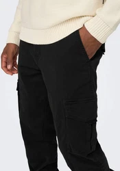 ONLY & SONS Cargohose ONSDean (1-tlg) Schwarz/Dunkelblau/Khaki