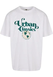 URBAN CLASSICS T-Shirt Urban Classics Herren Organic Globe Logo Tee Türkis/Dunkelgrün/Grün