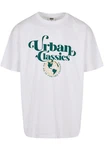 URBAN CLASSICS T-Shirt Urban Classics Herren Organic Globe Logo Tee Türkis/Dunkelgrün/Grün