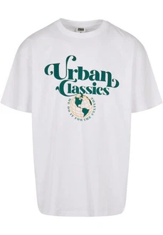 URBAN CLASSICS T-Shirt Urban Classics Herren Organic Globe Logo Tee Türkis/Dunkelgrün/Grün