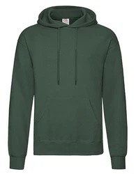 Fruit of the Loom Hoodie Kapuzen Sweater Grün/Dunkelgrün
