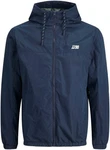 Jack & Jones Kurzjacke JJ JJDOVER HOOD JACKET Dunkelblau/Blau