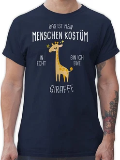 Shirtracer T-Shirt Das ist mein Menschenkostüm in echt bin ich eine Giraffe Shirtracer T-Shirt Das ist mein Menschenkostüm in echt bin ich eine Giraffe