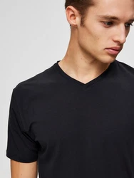 SELECTED HOMME T-Shirt Schwarz/Dunkelblau