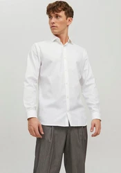 JPRBLAPARKER Shirt L/S Weiß/Grau/Creme