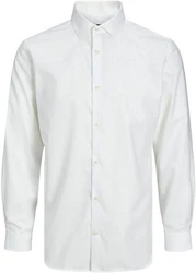 JPRBLAPARKER Shirt L/S Weiß/Grau/Creme