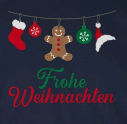 Shirtracer T-Shirt Frohe Weihnachten Weihachten Kleidung Braun/Dunkelblau/Lila/Blau/Rot/Rosa