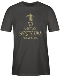 T-Shirt So sieht der beste Opa der Welt aus Opa Geschenke