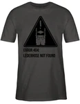 Shirtracer T-Shirt Error 404: Lederhose not found Mode für Oktoberfest Herren Schwarz/Grau/Khaki/Braun/Grün/Gelb