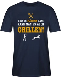 T-Shirt Wenn es flchten kann Grillzubehr & Grillen Geschenk