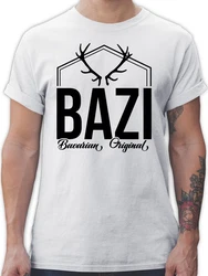 Shirtracer T-Shirt Bazi Original Bavarian Bayern Männer Grau/Lila/Rot/Rosa