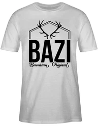 Shirtracer T-Shirt Bazi Original Bavarian Bayern Männer Grau/Lila/Rot/Rosa
