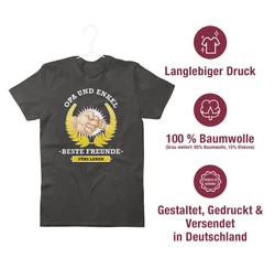 Shirtracer T-Shirt Opa und Enkel - beste Freunde fürs Leben Opa Geschenke Braun/Dunkelgrün/Grau/Beige/Grün