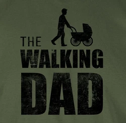 Shirtracer T-Shirt The Walking Dad Papa Dunkelgrün