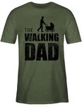 Shirtracer T-Shirt The Walking Dad Papa Dunkelgrün