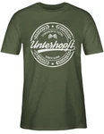 Shirtracer T-Shirt Chronisch Unterhopft Bierliebhaber Geschenk Mode für Oktoberfest Dunkelgrün