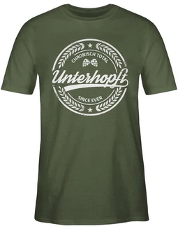 Shirtracer T-Shirt Chronisch Unterhopft Bierliebhaber Geschenk Mode für Oktoberfest Shirtracer T-Shirt Chronisch Unterhopft Bierliebhaber Geschenk Mode für Oktoberfest