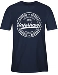 Shirtracer T-Shirt Chronisch Unterhopft Bierliebhaber Geschenk Mode für Oktoberfest Dunkelblau