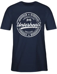 Shirtracer T-Shirt Chronisch Unterhopft Bierliebhaber Geschenk Mode für Oktoberfest Dunkelblau