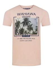 riverso T-Shirt RIVLukas Regular Fit (1-tlg) Kurzarm Tee Shirt Gold/Rosa/Lila/Khaki/Weiß