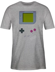 Shirtracer T-Shirt Gameboy Nerds Karneval & Fasching Grau/Hellgrau/Dunkelgrau