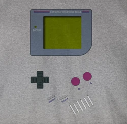 Shirtracer T-Shirt Gameboy Nerds Karneval & Fasching Grau/Hellgrau/Dunkelgrau