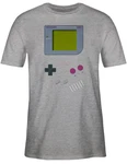Shirtracer T-Shirt Gameboy Nerds Karneval & Fasching Grau/Hellgrau/Dunkelgrau
