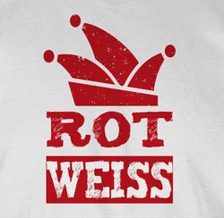 Shirtracer T-Shirt Rot Weiss Köln Karneval Fasching Rot/Wei\u00df
