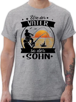 Shirtracer T-Shirt Wie der Vater so der Sohn - Angeln - Angler Geschenke