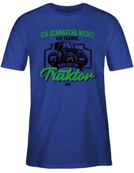 Shirtracer T-Shirt Ich schnarche nicht ich trume dass ich ein Traktor bin schwarz/bunt