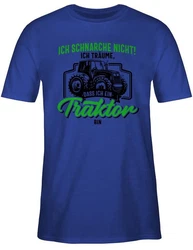 Shirtracer T-Shirt Ich schnarche nicht ich trume dass ich ein Traktor bin schwarz/bunt